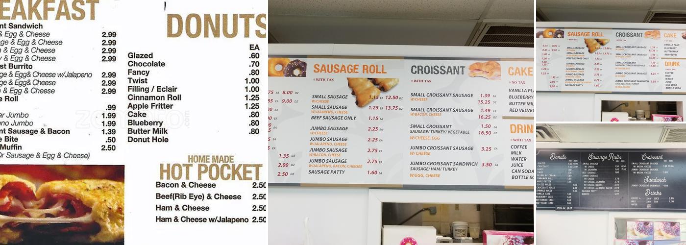 Spring Valley Donuts Menu