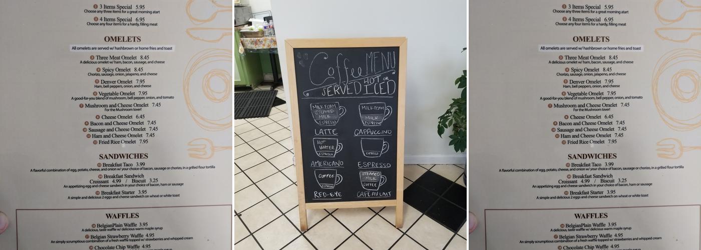 Donut & Cafe Menu
