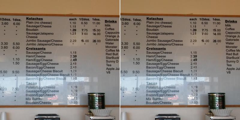 Billy's Donuts Menu