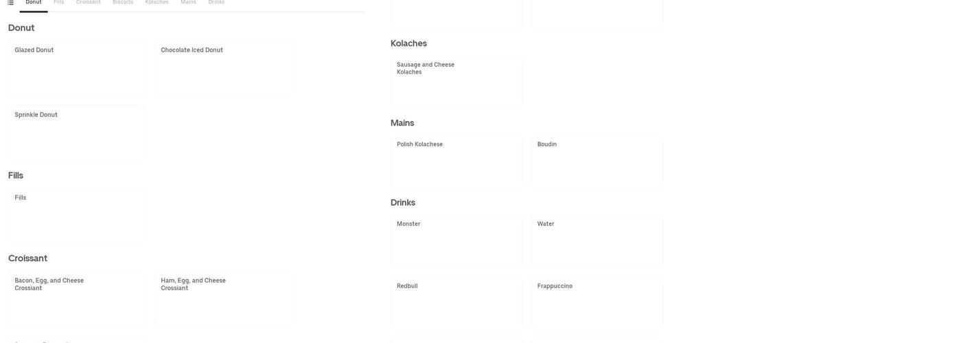 ALS Donuts Menu