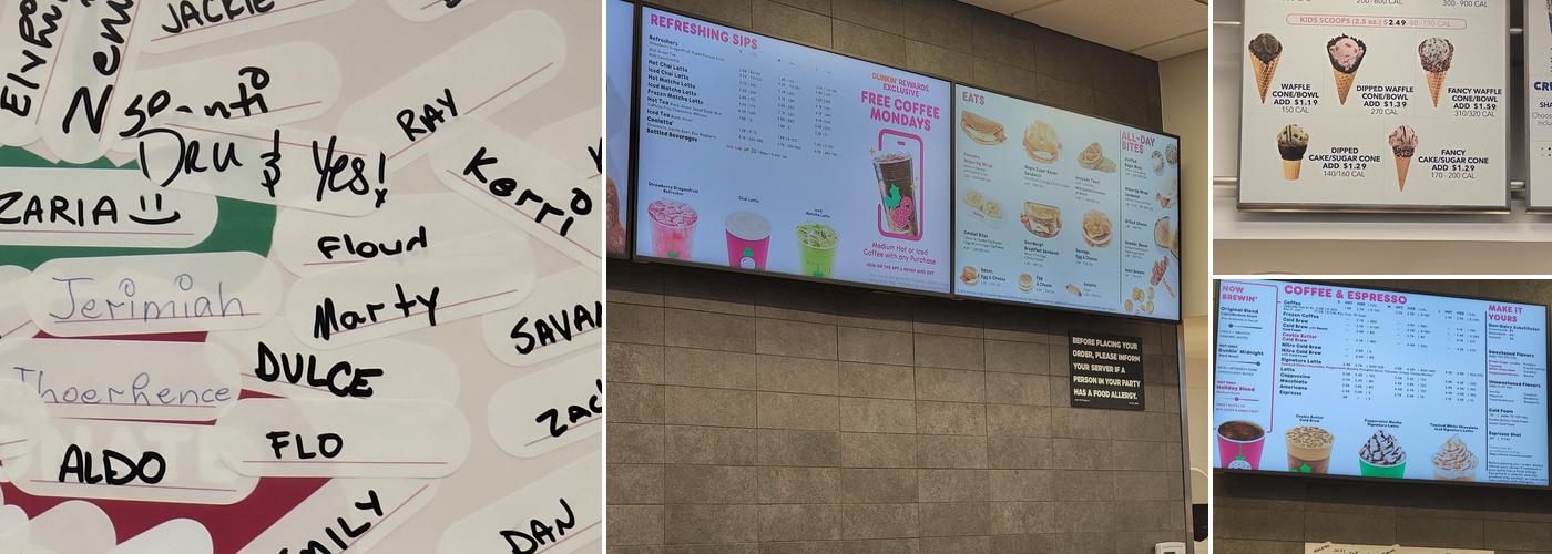 Dunkin' Menu