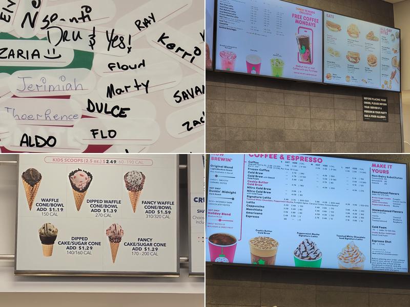Dunkin' Menu