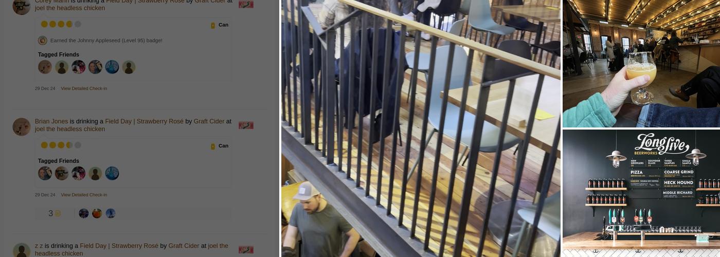 Long Live Beerworks Menu