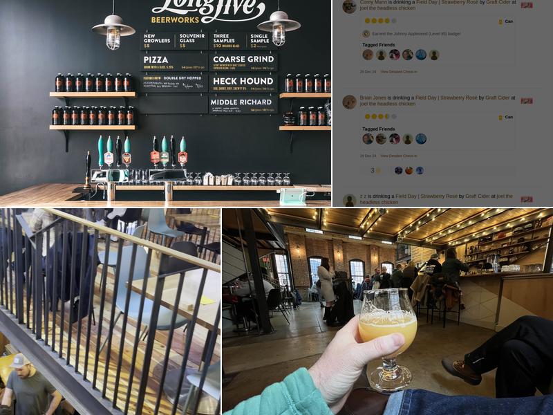 Long Live Beerworks Menu