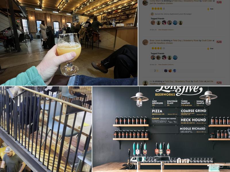 Long Live Beerworks Menu