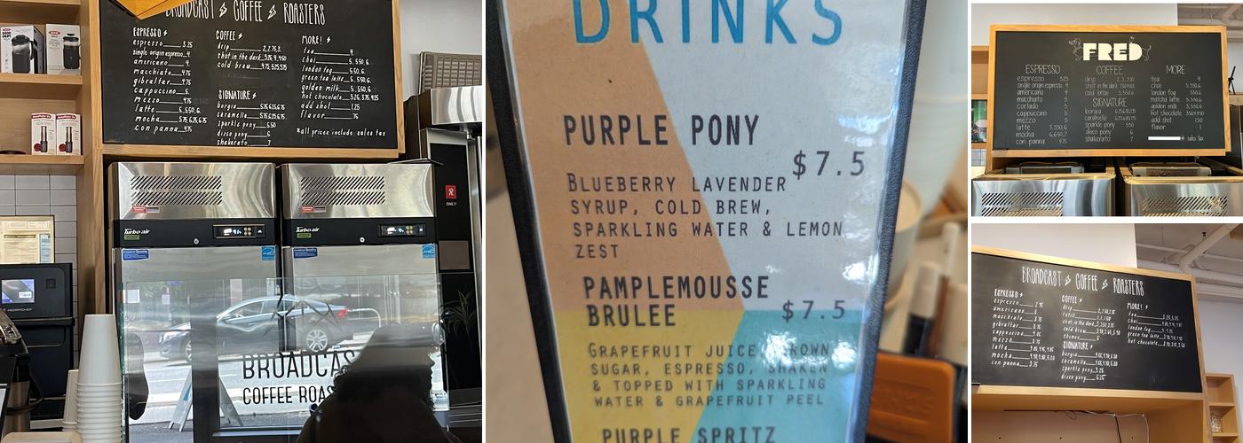 Fred by Broadcast Menu