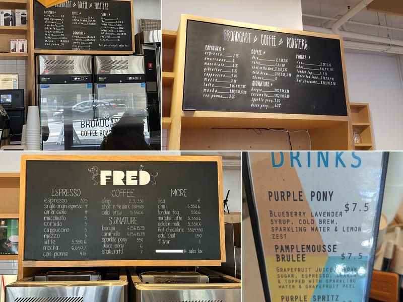 Fred by Broadcast Menu