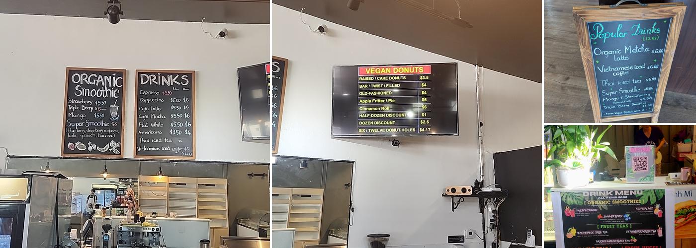 Vegan Bistro Donuts & Cafe Menu