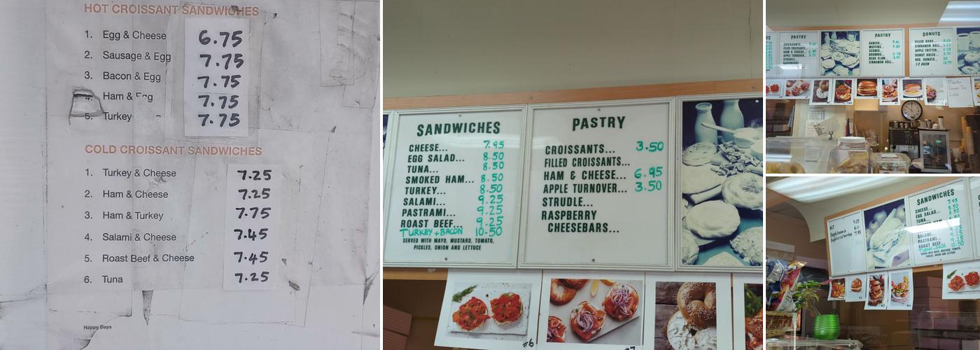 Happy Donuts Menu