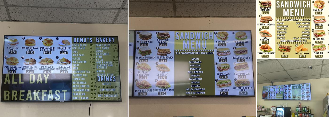 Jon's Donuts Menu
