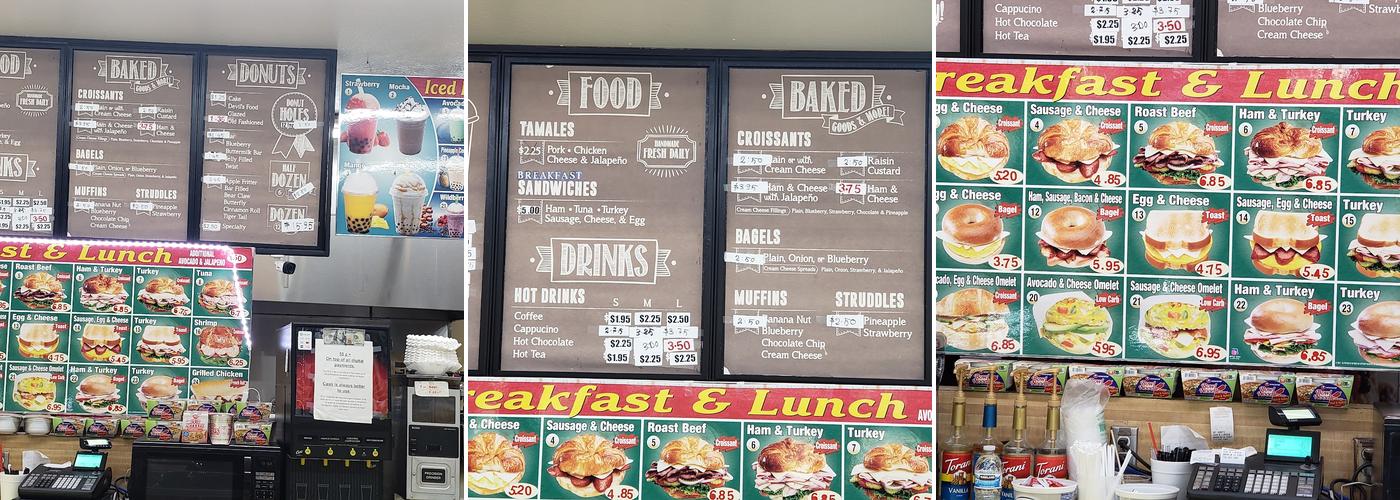 Hot Donuts Menu