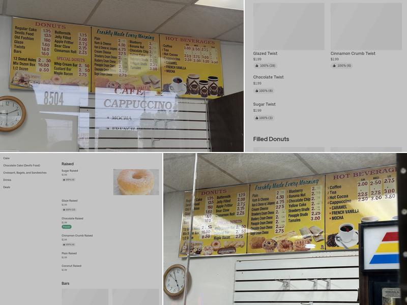 Best Donuts Menu