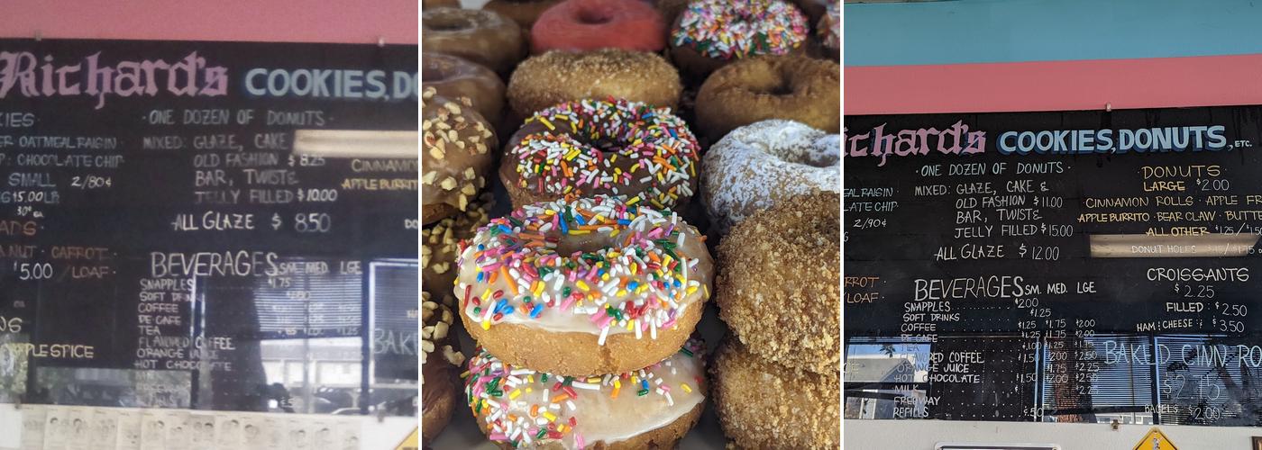 Richard's Cookie Jar Menu