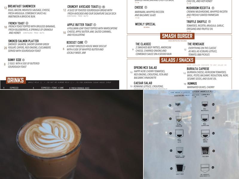 Devout Coffee Menu