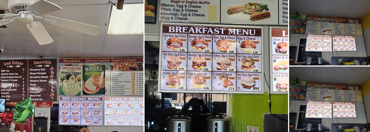 Big Jim’s Donuts Menu