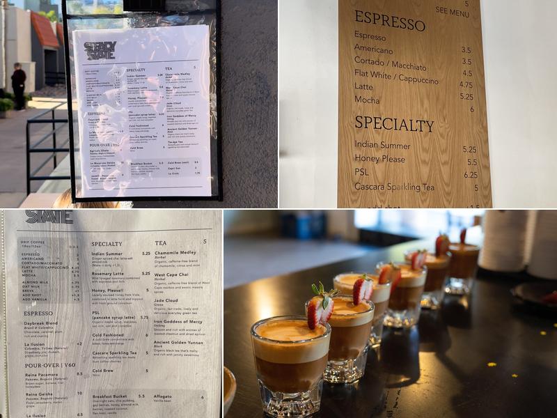 Steady State Roasting Menu