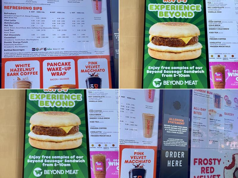 Dunkin' Menu
