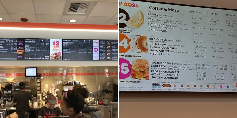 Dunkin' Menu