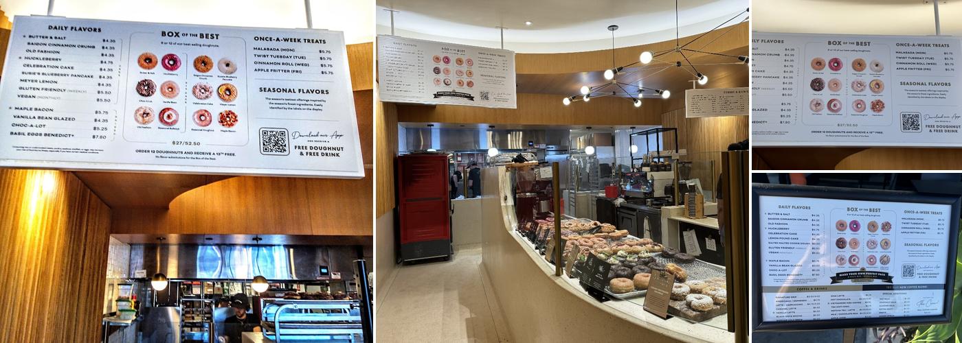 Sidecar Doughnuts & Coffee Menu