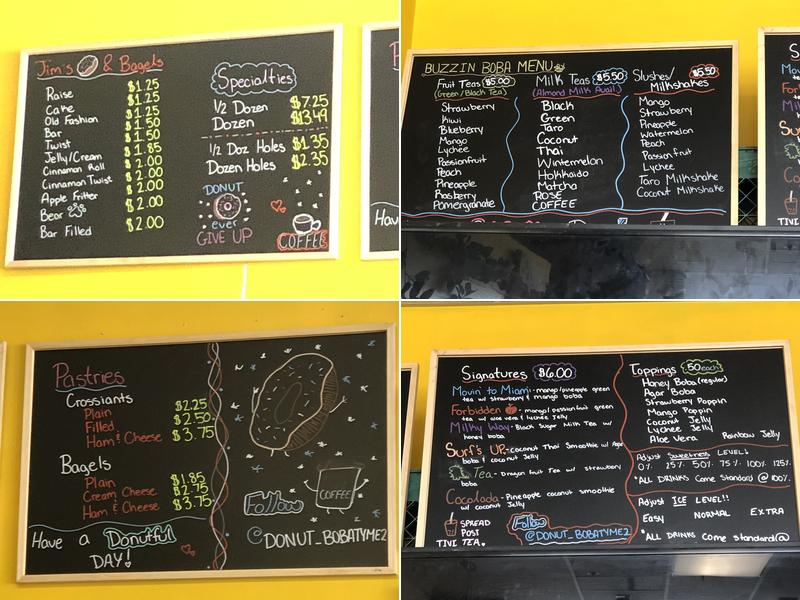 Jim's Donuts & Bagels Menu