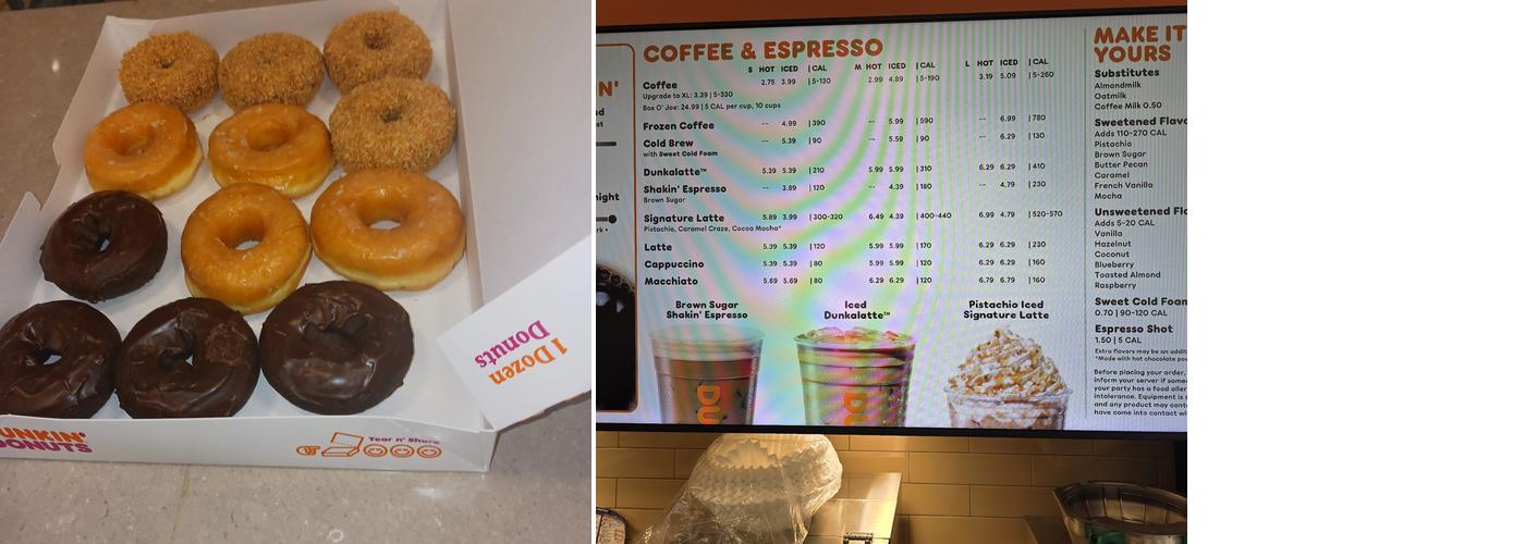 Dunkin' Menu