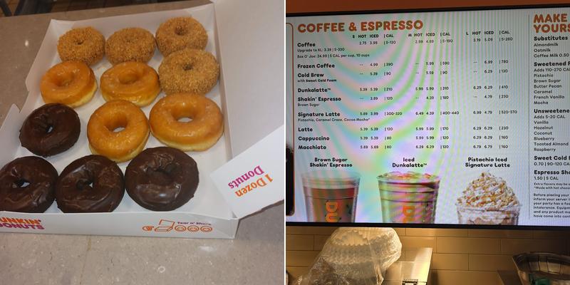 Dunkin' Menu