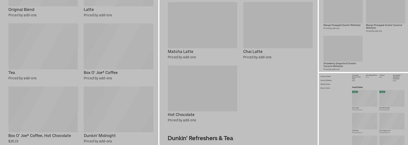 Dunkin' Menu
