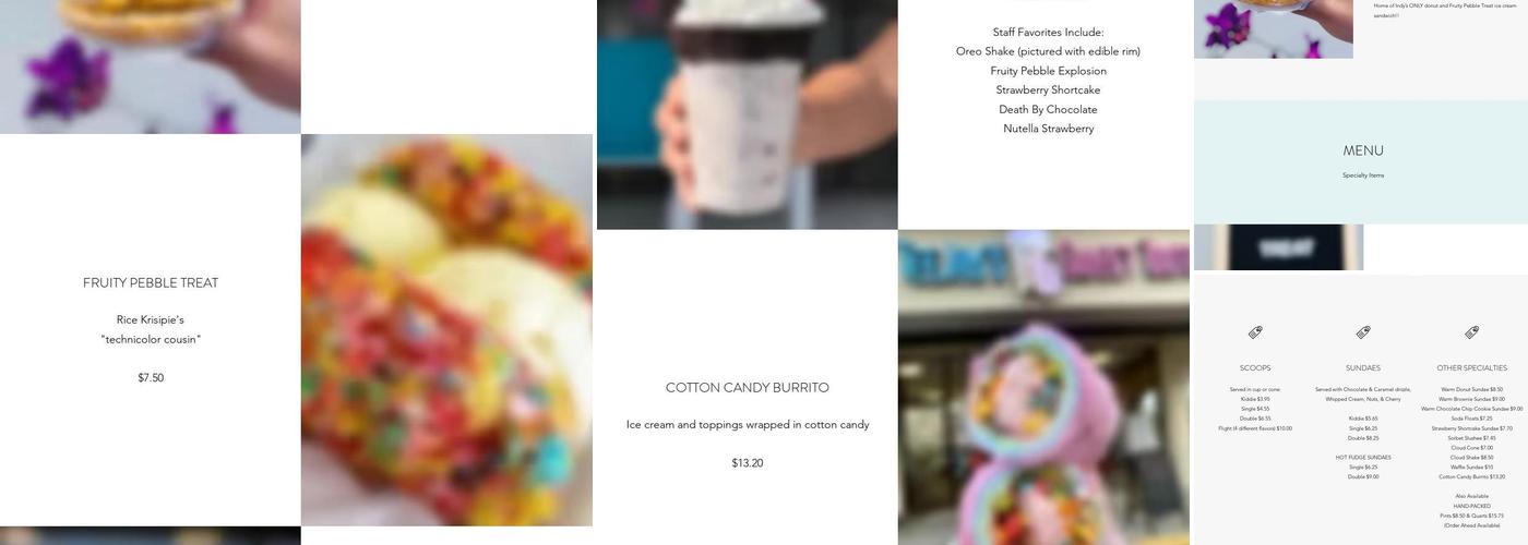 TeeJay’s Sweet Tooth Menu