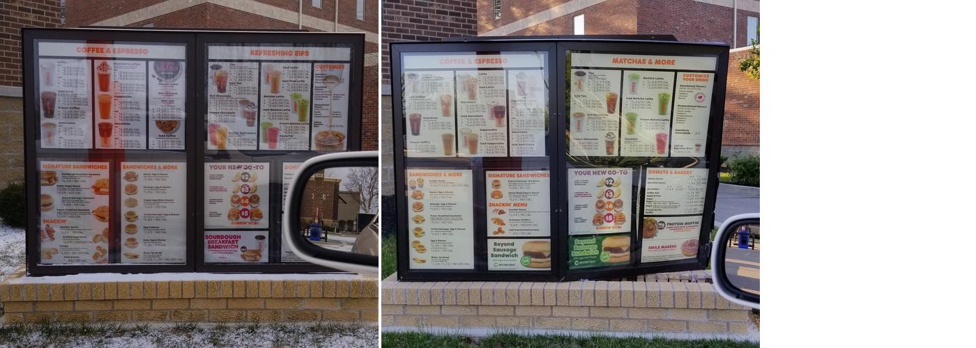 Dunkin' Menu