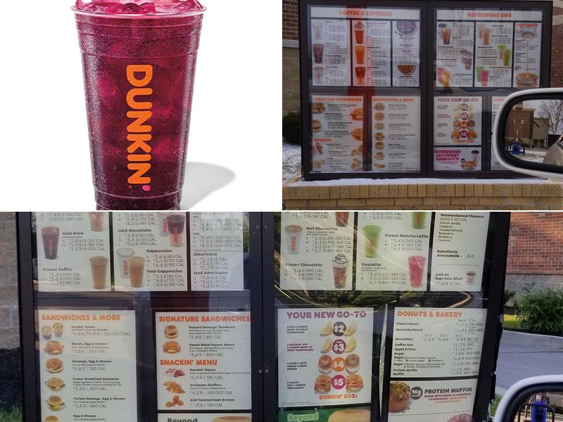 Dunkin' Menu