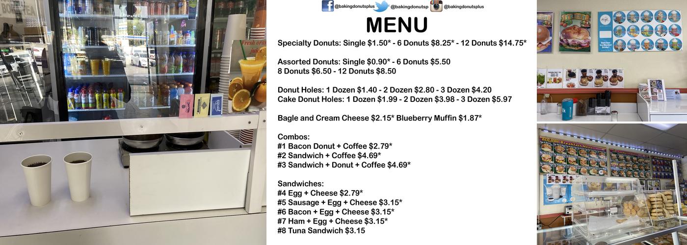 Winter Plus Donuts Menu