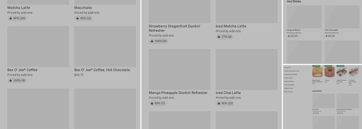 Dunkin' Menu
