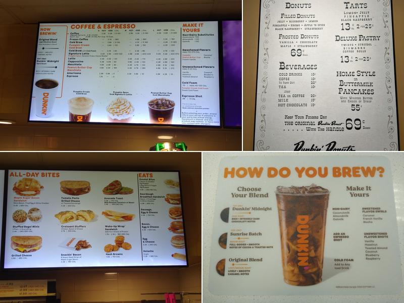 Dunkin' Menu
