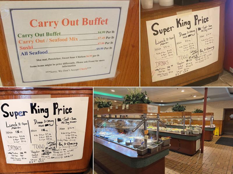 Super King Buffet Menu