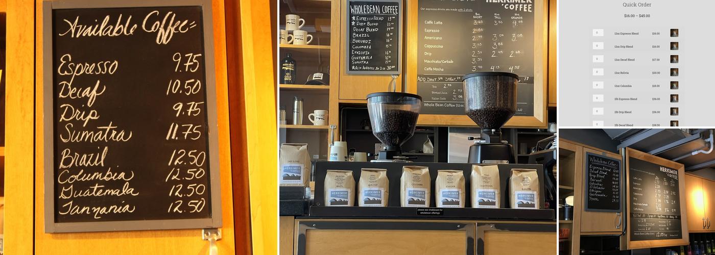 Herkimer Coffee Menu
