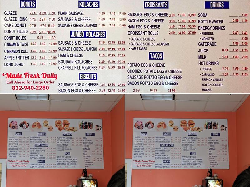 Fresh & best donuts Menu