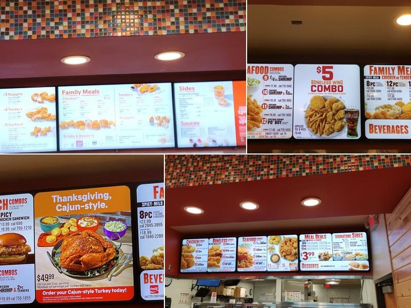 Popeyes Louisiana Kitchen Menu