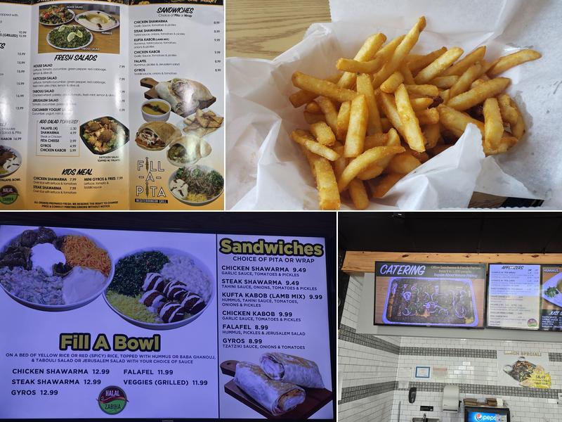 Fill-A-Pita Menu
