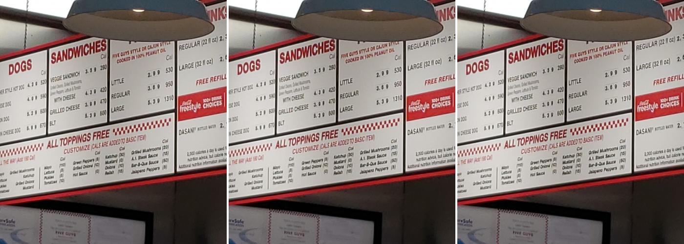 Five Guys Menu