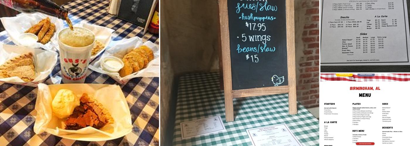 Gus's World Famous Fried Chicken Menu