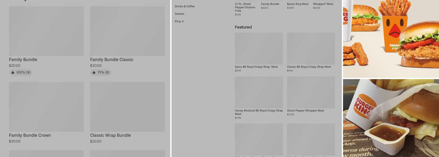 Burger King Menu