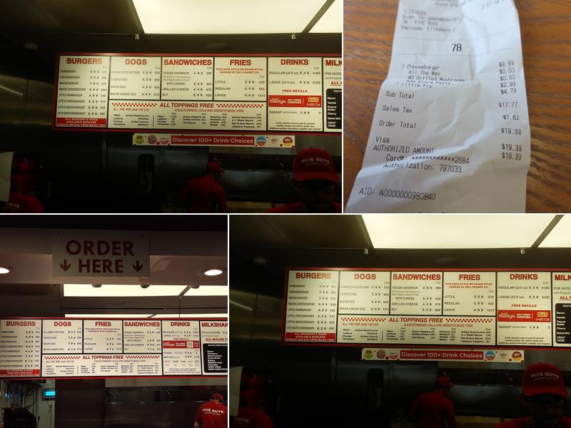 Five Guys Menu