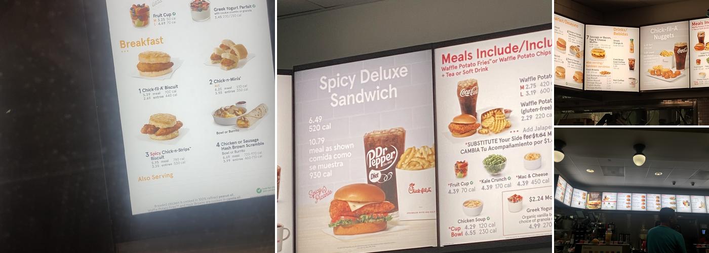 Chick-fil-A Menu