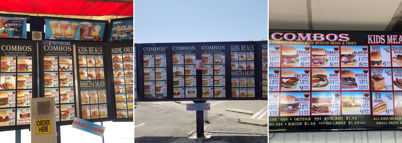 Cali king burger Menu