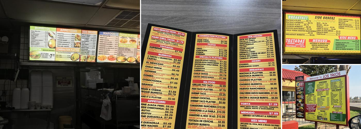 Los Tacos Menu