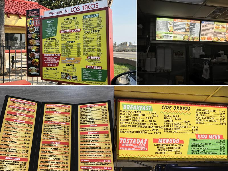 Los Tacos Menu