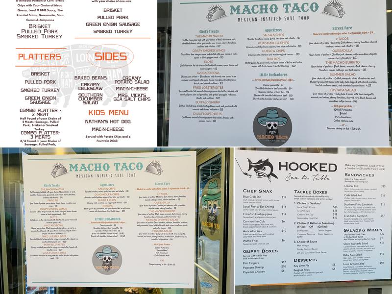 The Big Chill 30a Menu