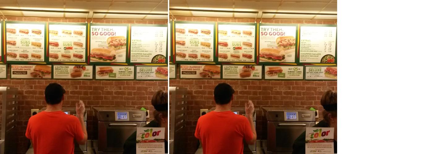 Subway Menu