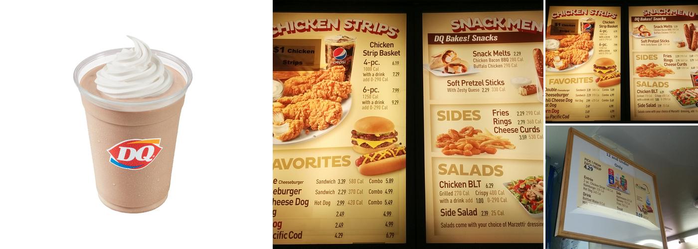 Dairy Queen Menu