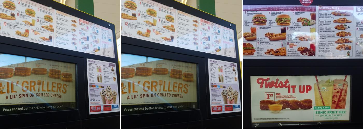 Sonic Drive-In Menu